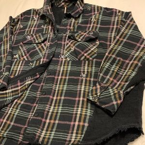 Oversized Free People Flannel